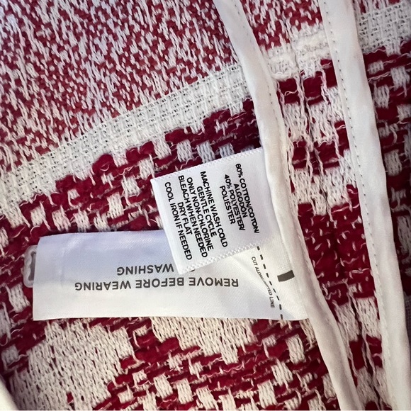 LOFT burgundy and white blazer - Picture 14 of 14